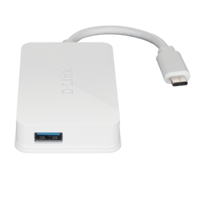 Alternative view of D-Link DUB-H410 hub de interfaz USB 3.2 Gen 1 (3.1 Gen 1) Type-C 5000 Mbit/s Blanco