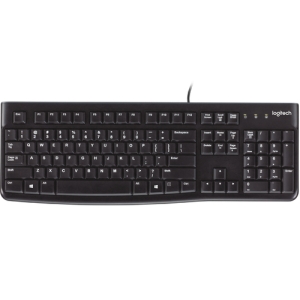 Logitech K120 Corded Keyboard teclado USB QWERTY Inglés Negro