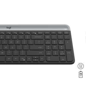 Logitech MK470 teclado Ratón incluido RF inalámbrico QWERTY Internacional de EE.UU. Grafito Logitech MK470 teclado Ratón incluido RF inalámbrico QWERTY Internacional de EE.UU. Grafito