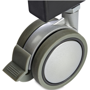 StarTech.com Escritorio Móvil de Pie - Carrito Mesa Portátil Ajustable de Pie Ergonómica con Ruedas - Estación de Trabajo Rodante para Ordenador o Portátil - con Ajuste de un Toque - para Profesores o Estudiantes