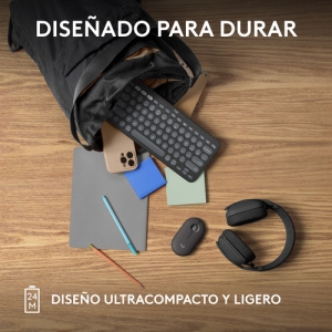 Logitech Pebble 2 M350s ratón Ambidextro RF Wireless + Bluetooth Óptico 4000 DPI