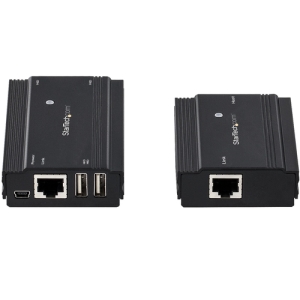 StarTech.com Hub Concentrador Extensor USB 2.0 de 4 Puertos por un Solo Cable Ethernet CAT5e/CAT6 RJ45 - 100m - Juego de Alargador USB - Caja de Metal - Alimentación Externa - 480 Mbps StarTech.com Hub Concentrador Extensor USB 2.0 de 4 Puertos por un Solo Cable Ethernet CAT5e/CAT6 RJ45 - 100m - Juego de Alargador USB - Caja de Metal - Alimentación Externa - 480 Mbps