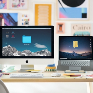 Alternative view of Logitech MX Keys Mini For Mac Minimalist Wireless Illuminated Keyboard teclado Bluetooth QWERTZ Suizo Gris