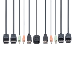 StarTech.com C2-DD46-UA2-CBL-KVM interruptor KVM Negro