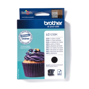Brother LC123BK cartucho de tinta 1 pieza(s) Original Negro