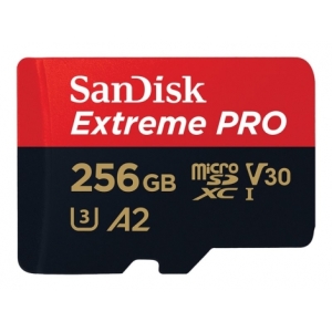 Ext PRO microSDXC 256GB+SD 200MB/s