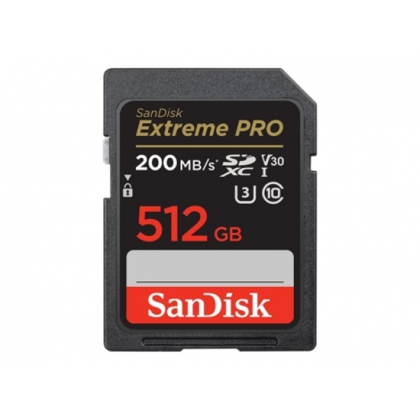 Extreme PRO 512GB SDXC 200MB/s UHS-I C10