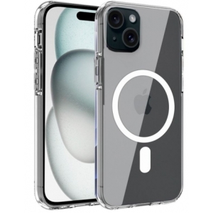 FUNDA MOVIL BACK COVER COOL MAGNETIC TRANSPARENTE IPHONE 15