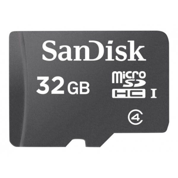 SanDisk 32GB microSDHC Class 4 Mem Card