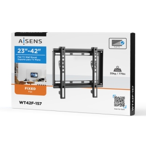 AISENS Soporte Eco Ultra Delgado Para Monitor/tv 35kg De 23-42, Negro