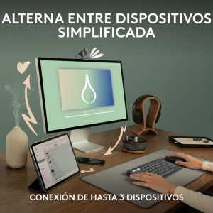 Logitech Pebble 2 M350s ratón Ambidextro RF Wireless + Bluetooth Óptico 4000 DPI