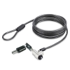 StarTech.com NBLWK-LAPTOP-LOCK cable antirrobo Negro, Plata 2 m StarTech.com NBLWK-LAPTOP-LOCK cable antirrobo Negro