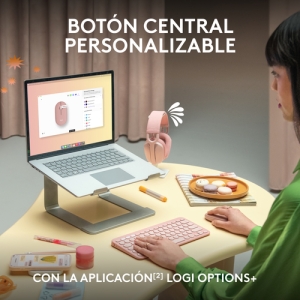 Logitech Pebble 2 M350s ratón Ambidextro RF Wireless + Bluetooth Óptico 4000 DPI