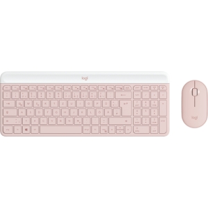 Logitech MK470 Slim Combo teclado Ratón incluido RF inalámbrico QWERTZ Alemán Rosa