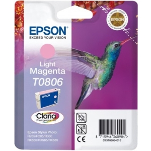 Epson Hummingbird Singlepack Light Magenta T0806 Claria Photographic Ink