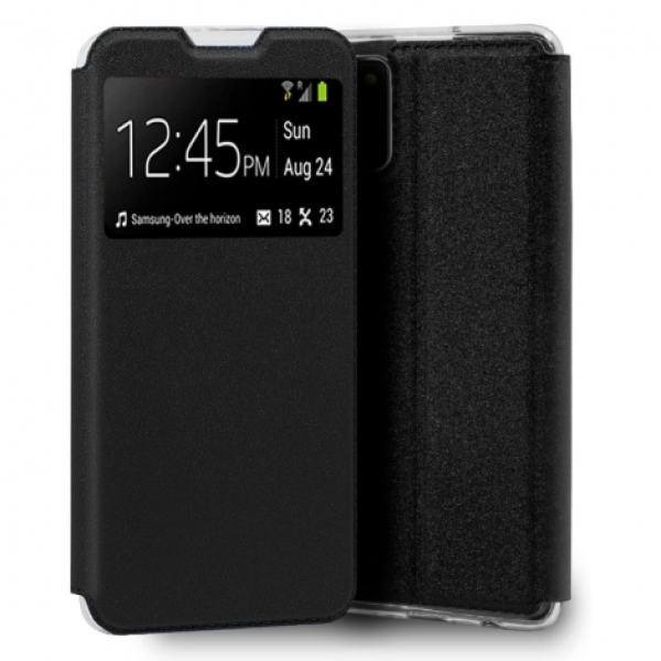 FUNDA MOVIL COOL FLIP COVER WINDOW BLACK PARA SAMSUNG GALAXY A02S A025