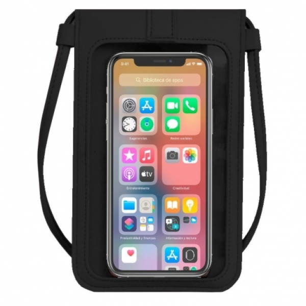 FUNDA MOVIL COOL BAG BASIC UNIVERSAL HASTA 6.7" BLACK