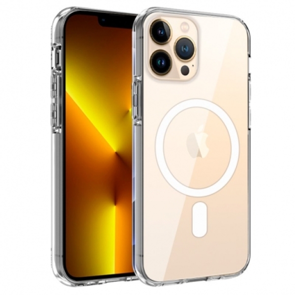 FUNDA MOVIL BACK COVER COOL MAGNETIC TRANSPARENTE PARA IPHONE 13 PRO MAX