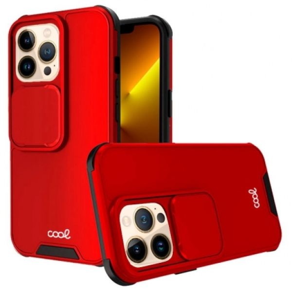 FUNDA MOVIL BACK COVER COOL HARD CAMARA RED PARA IPHONE 13 PRO MAX