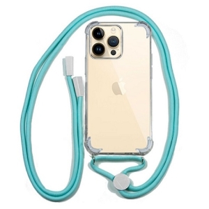 FUNDA MOVIL BACK COVER COOL SILICONA + CORDON MINT PARA IPHONE 14 PRO MAX