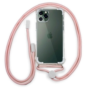 FUNDA MOVIL BACK COVER COOL SILICONA + CORDON PINK PARA IPHONE 14 PRO