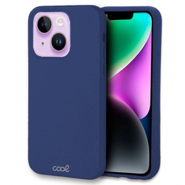 FUNDA MOVIL BACK COVER COOL ECO BIODEGRADABLE MARINE BLUE PARA IPHONE 14