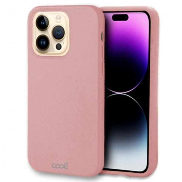 FUNDA MOVIL BACK COVER COOL ECO BIODEGRADABLE PINK PARA IPHONE 14 PRO MAX