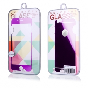 PROTECTOR HT CRISTAL TEMPLADO FRONT + BACK SHINY PURPLE PARA IPHONE 6/6S PLUS