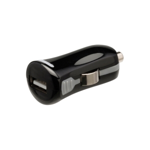 CARGADOR USB HT 5V 2.1A BLACK PARA COCHE