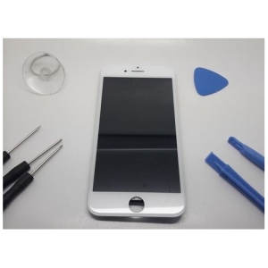 PANTALLA LCD + DIGITALIZADORA + MARCO + COMPONENTES PARA IPHONE 7 WHITE