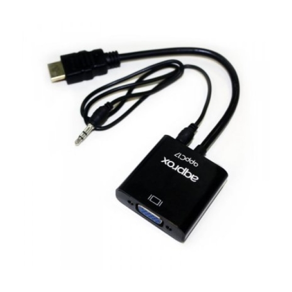CONVERSOR APPROX HDMI A VGA 1920X1080 CON AUDIO