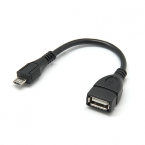 ADAPTADOR KABLEX OTG MICRO USB MACHO / USB HEMBRA BLACK