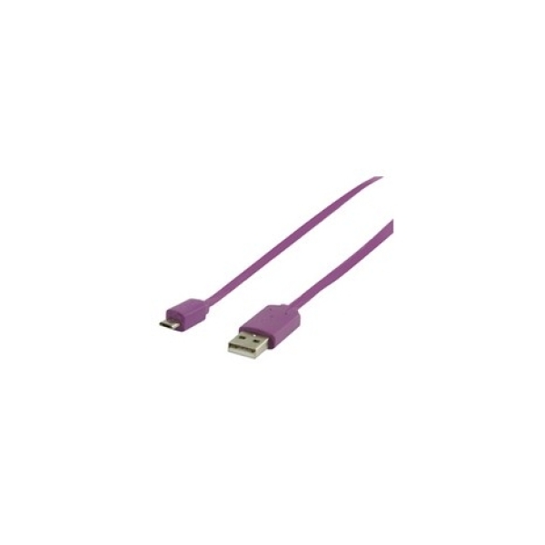 CABLE KABLEX USB MACHO / MICRO USB B MACHO 1M PURPLE