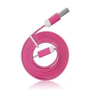 CABLE KABLEX USB MACHO / LIGHTNING MACHO IOS 7 1M PINK