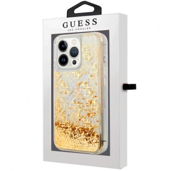 FUNDA MOVIL BACK COVER COOL LICENCIA GUESS LIQUID GOLD PARA IPHONE 13 PRO