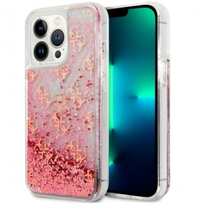 FUNDA MOVIL BACK COVER COOL LICENCIA GUESS LIQUID PINK PARA IPHONE 13 PRO