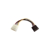 ADAPTADOR KABLEX FUENTE DE ALIMENTACION MOLEX 4P MACHO / SATA 15P HEMBRA