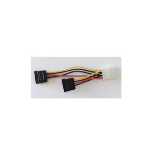 ADAPTADOR KABLEX FUENTE DE ALIMENTACION MOLEX 4P MACHO / 2X SATA 15P HEMBRA