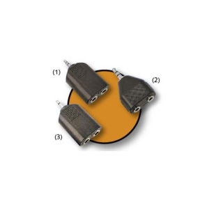 ADAPTADOR KABLEX AUDIO JACK 3.5MM MACHO / 2X JACK 3.5MM HEMBRA