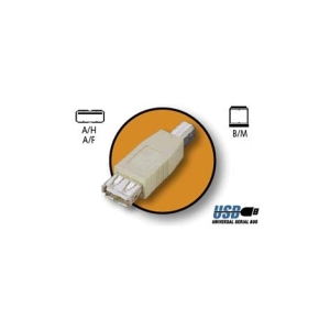 ADAPTADOR KABLEX USB HEMBRA / USB B MACHO