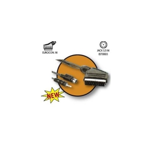 CABLE KABLEX EUROCONECTOR MACHO / JACK 3.5MM + SVHS