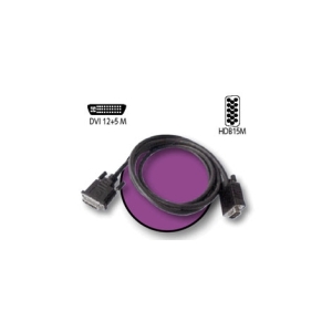 CABLE KABLEX DVI 12+5 MACHO / SVGA 15 MACHO 2M
