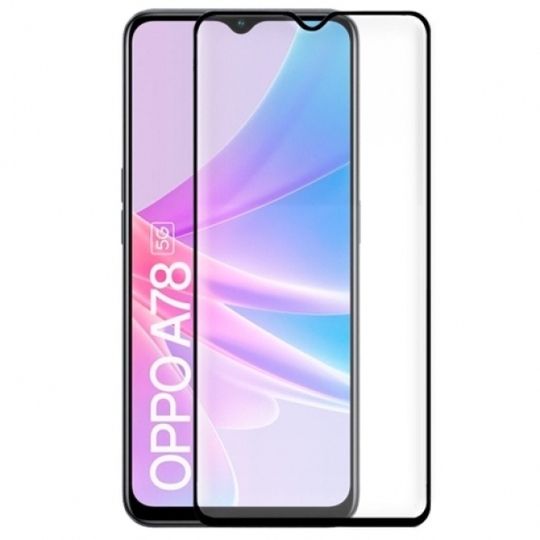 PROTECTOR COOL CRISTAL TEMPLADO 3D BLACK PARA OPPO A78 5G