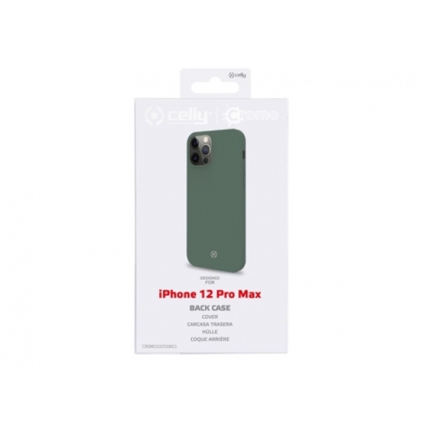 FUNDA MOVIL BACK COVER CELLY CROMO GREEN PARA IPHONE 12 PRO MAX