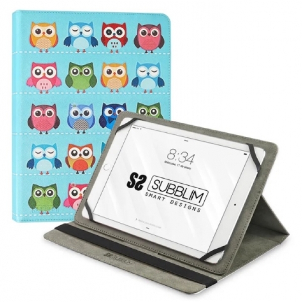 FUNDA TABLET SUBBLIM TRENDY CASE 10.1" OWLS