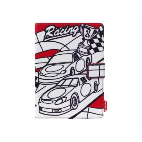 FUNDA TABLET TECH AIR DOODLE CARS 7" COLOREABLE + 3 ROTULADORES