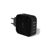 Celly TC4USBTURBOBK cargador de dispositivo móvil Universal Negro Corriente alterna Interior CARGADOR USB CELLY 4 PUERTOS 4.8A 2X1A + 2X2.4A BLACK PARA CASA