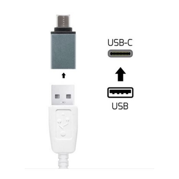 ADAPTADOR KABLEX OTG USB-C MACHO / USB 3.0 HEMBRA BLACK