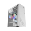 CAJA MEDIATORRE ATX MARS GAMING MC100 1 VENTILADOR RGB USB 3.0 WHITE