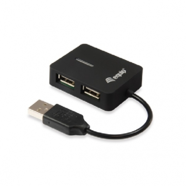 Equip 128952 hub de interfaz USB 2.0 480 Mbit/s Negro